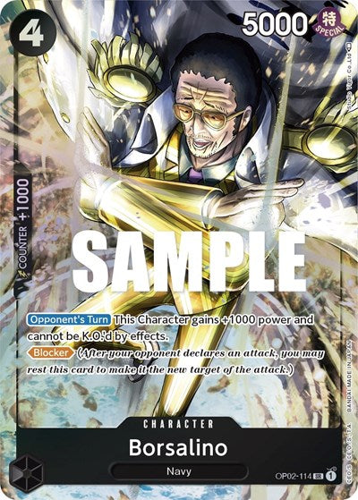Borsalino - OP02-114 - Super Rare (Alternate Art) - Paramount War