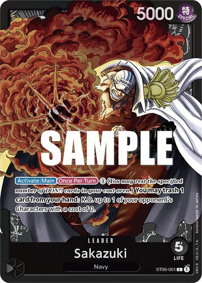 Sakazuki - ST06-001 - Leader - ST-06: Starter Deck 6 Absolute Justice