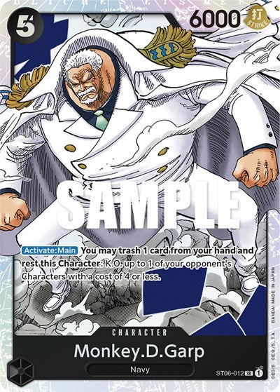 Monkey.D.Garp - ST06-012 - Super Rare - ST-06: Starter Deck 6 Absolute Justice