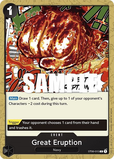 Great Eruption - ST06-015 - Common - ST-06: Starter Deck 6 Absolute Justice