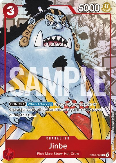 Jinbe - ST01-005 - Promo (Alternate Art) - One Piece Promotion Cards