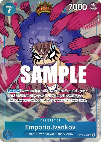Emporio.Ivankov - OP02-051 - Super Rare (Alternate Art) - Paramount War