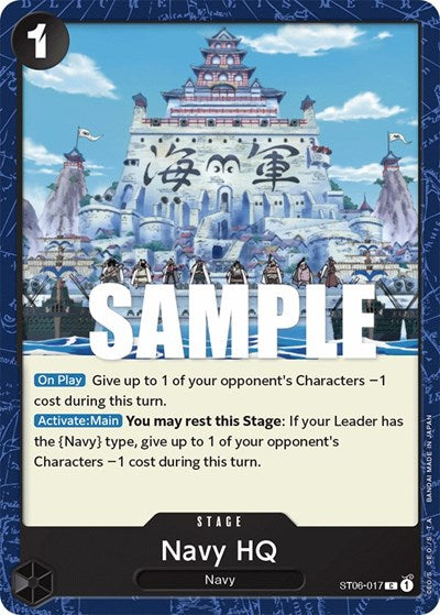 Navy HQ - ST06-017 - Common - ST-06: Starter Deck 6 Absolute Justice