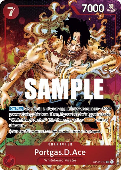 Portgas.D.Ace - OP02-013 - Super Rare (Parallel) - Paramount War