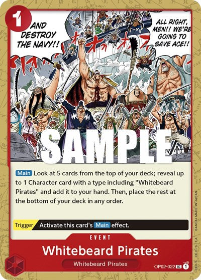 Whitebeard Pirates - OP02-022 - Uncommon - Paramount War