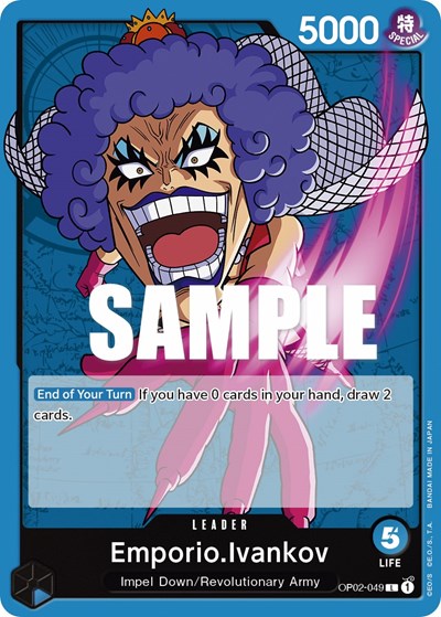 Emporio.Ivankov - OP02-049 - Leader - Paramount War