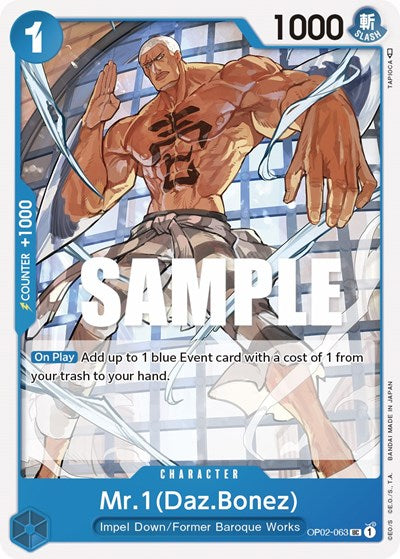 Mr.1 (Daz.Bonez) - OP02-063 - Uncommon - Paramount War