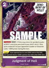 Judgment of Hell - OP02-089 - Rare - Paramount War