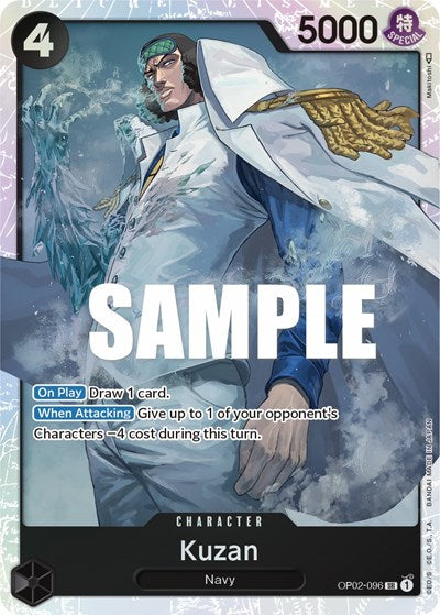 Kuzan - OP02-096 - Super Rare - Paramount War