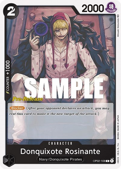 Donquixote Rosinante - OP02-108 - Common - Paramount War Pre-Release Cards