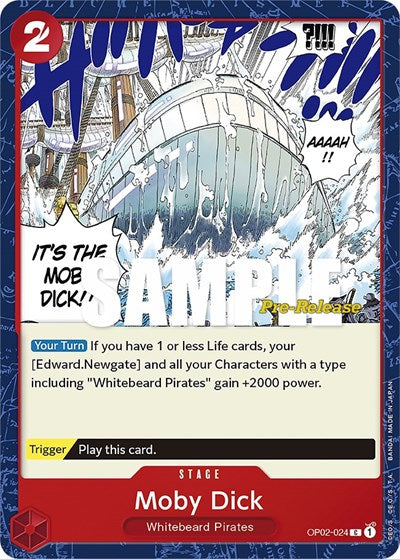 Moby Dick - OP02-024 - Common - Paramount War Pre-Release Cards