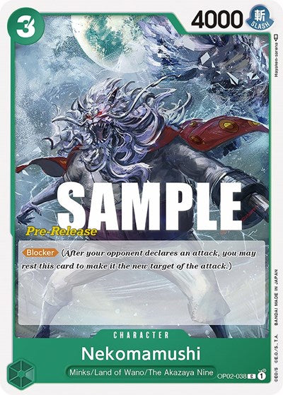 Nekomamushi - OP02-038 - Common - Paramount War Pre-Release Cards