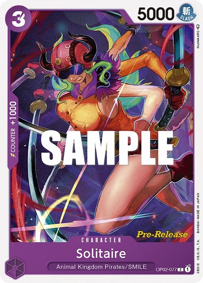Solitaire - OP02-077 - Common - Paramount War Pre-Release Cards