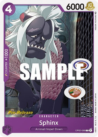 Sphinx - OP02-088 - Common - Paramount War Pre-Release Cards