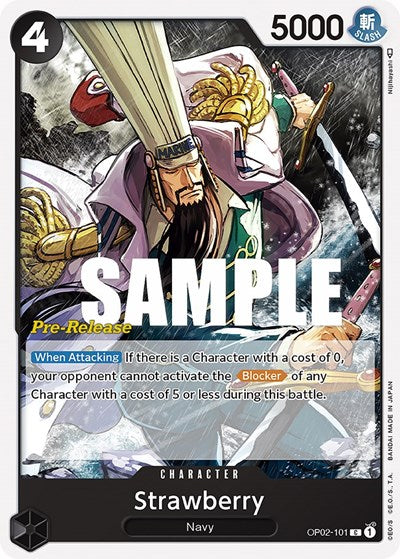 Strawberry - OP02-101 - Common - Paramount War Pre-Release Cards