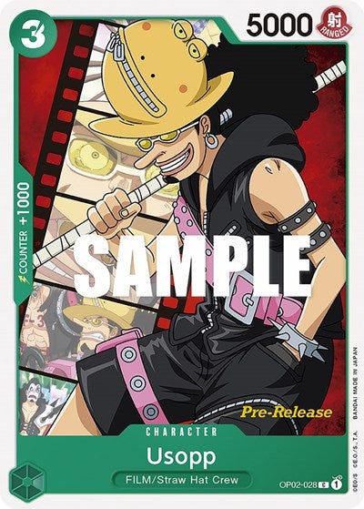 Usopp - OP02-028 - Common - Paramount War Pre-Release Cards