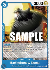 Bartholomew Kuma - OP02-057 - Uncommon - Paramount War Pre-Release Cards