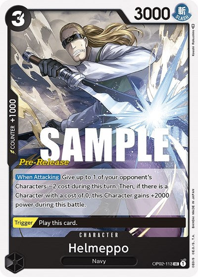 Helmeppo - OP02-113 - Uncommon - Paramount War Pre-Release Cards