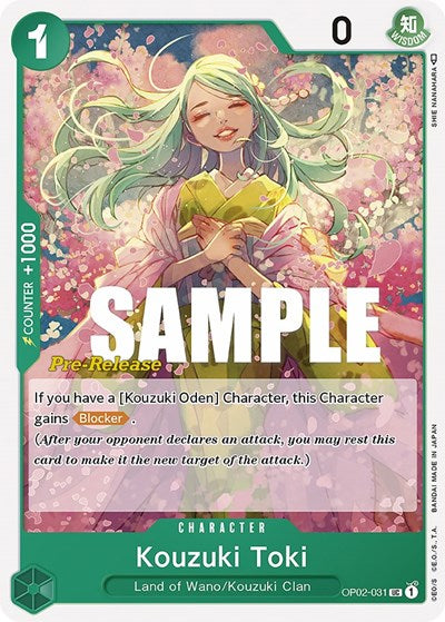 Kouzuki Toki - OP02-031 - Uncommon - Paramount War Pre-Release Cards