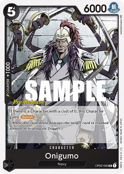 Onigumo - OP02-095 - Uncommon - Paramount War Pre-Release Cards