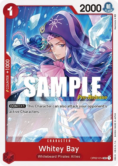 Whitey Bay - OP02-014 - Uncommon - Paramount War Pre-Release Cards