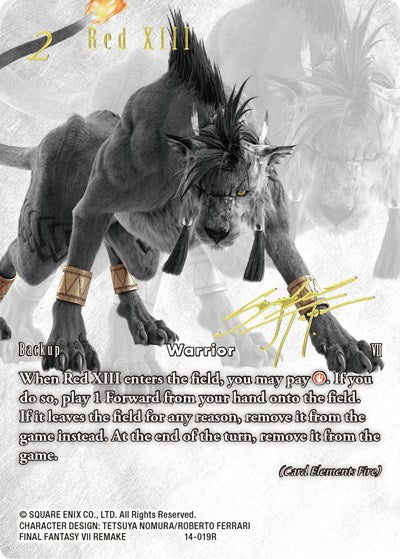 Red XIII - 14-019R - Promo (Noir Promo) - FF: Promo Cards
