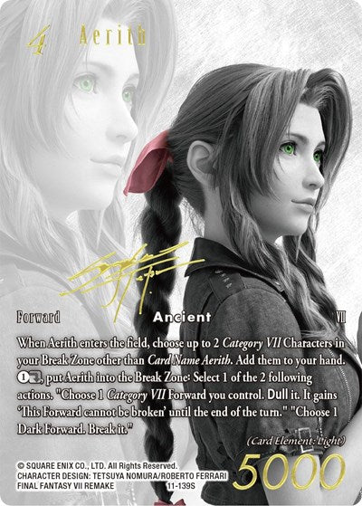Aerith - 11-139S - Promo (Noir Promo) - FF: Promo Cards