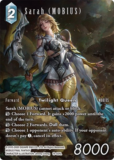 Sarah (MOBIUS) - 19-024L - Legend (Full Art) - From Nightmares