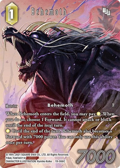 Behemoth - 19-066C - Common (Full Art) - From Nightmares