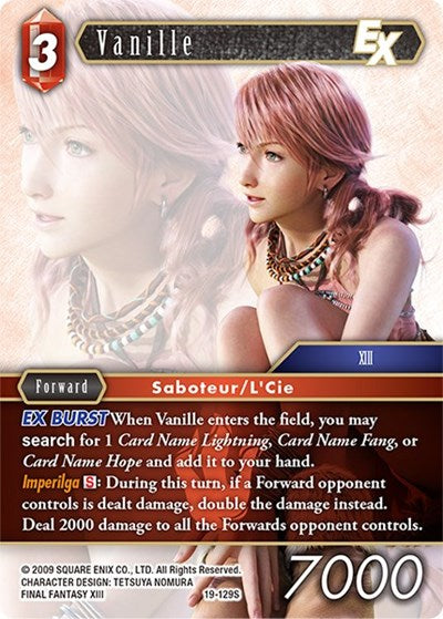Vanille EX - 19-129S - Starter - From Nightmares