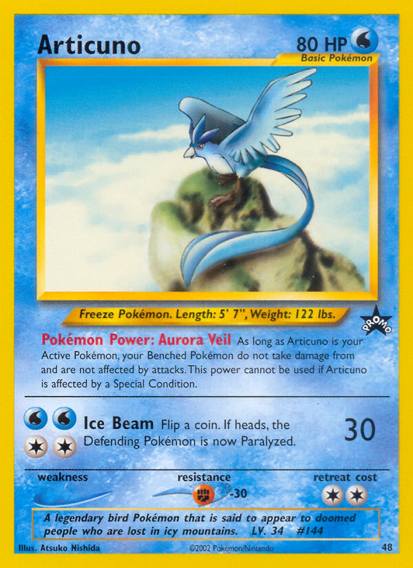 Articuno - 48/53 - Wizards Black Star Promos