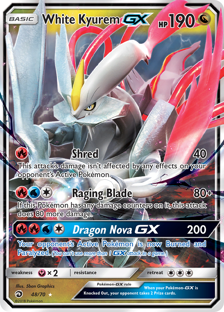 White Kyurem-GX - 48/70 - Dragon Majesty