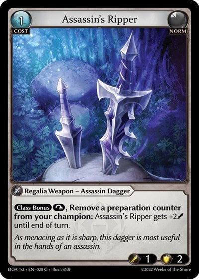 Assassin's Ripper - 020 - Common - Dawn of Ashes 1st Edition