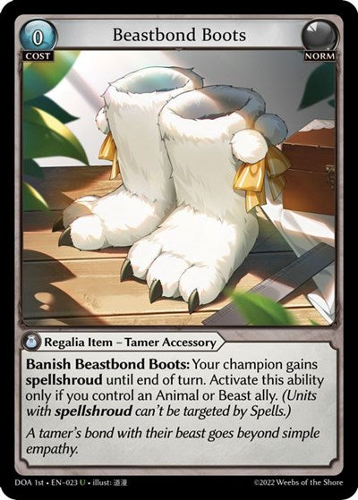 Beastbond Boots - 023 - Uncommon - Dawn of Ashes 1st Edition