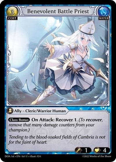 Benevolent Battle Priest - 161 - Uncommon - Dawn of Ashes 1st Edition