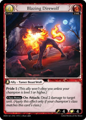 Blazing Direwolf - 119 - Uncommon - Dawn of Ashes 1st Edition