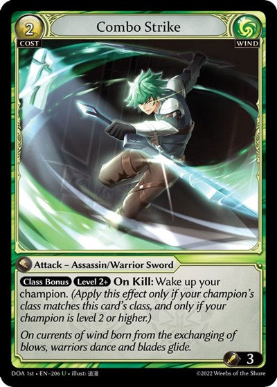 Combo Strike - 206 - Uncommon - Dawn of Ashes 1st Edition