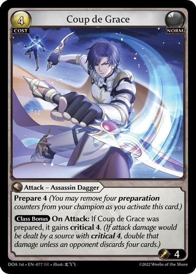 Coup de Grace - 077 - Super Rare - Dawn of Ashes 1st Edition
