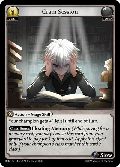 Cram Session - 078 - Common - Dawn of Ashes 1st Edition