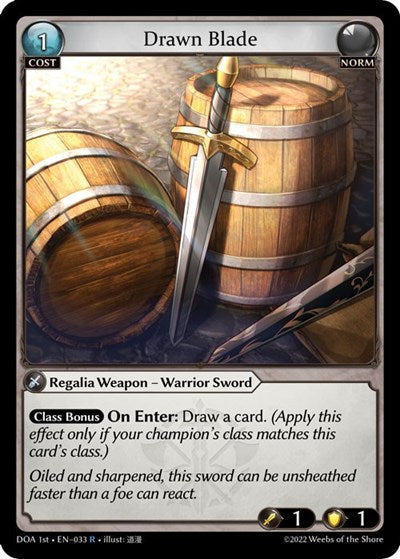 Drawn Blade - 033 - Rare - Dawn of Ashes 1st Edition