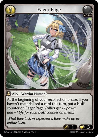 Eager Page - 082 - Common - Dawn of Ashes 1st Edition