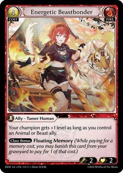 Energetic Beastbonder - 131 - Uncommon - Dawn of Ashes 1st Edition