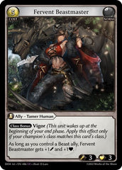 Fervent Beastmaster - 086 - Super Rare - Dawn of Ashes 1st Edition