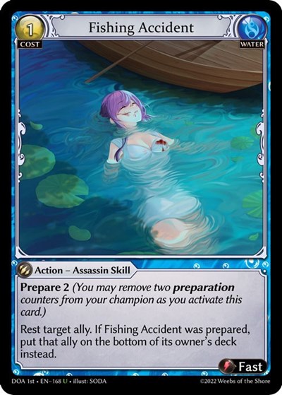 Fishing Accident - 168 - Uncommon - Dawn of Ashes 1st Edition