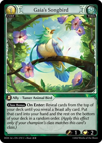 Gaia's Songbird - 270 - Uncommon - Dawn of Ashes 1st Edition