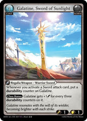 Galatine, Sword of Sunlight - 037 - Super Rare - Dawn of Ashes 1st Edition