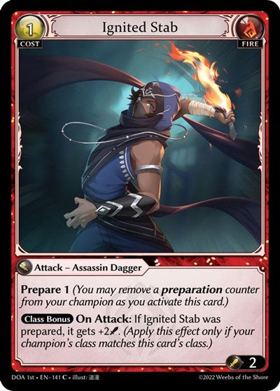Ignited Stab - 141 - Common - Dawn of Ashes 1st Edition