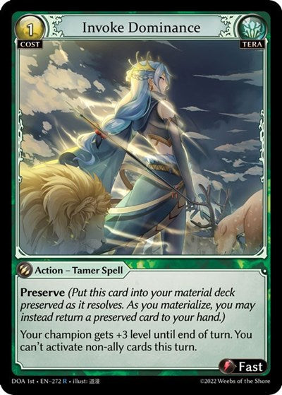 Invoke Dominance - 272 - Rare - Dawn of Ashes 1st Edition