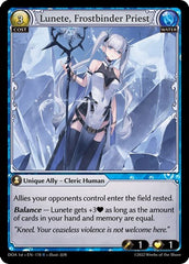 Lunete, Frostbinder Priest - 178 - Rare - Dawn of Ashes 1st Edition