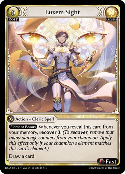 Luxem Sight - 262 - Uncommon - Dawn of Ashes 1st Edition